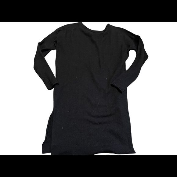Small black long sleeve minimum sweater dress - Picture 2 of 4